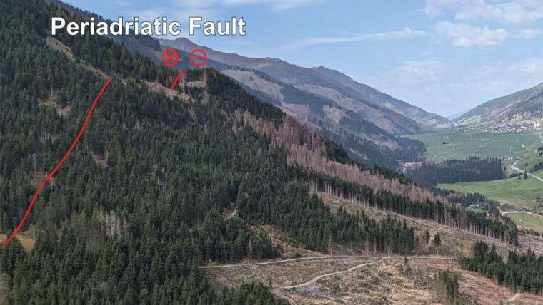 The Periadriatic Fault near Maria Luggau